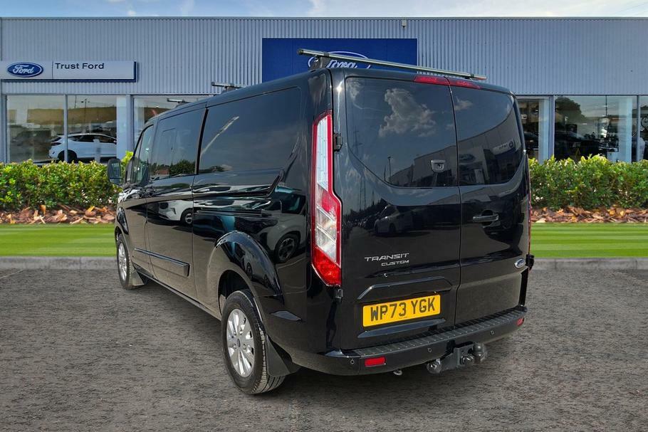 Ford Transit Custom 320 Limited L2 Lwb Double Cab In Van Fwd 2.0 Ecobl WP73YGK Black #2