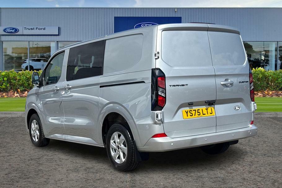 Ford Transit Custom 320 Limited L1 Swb Double Cab In Van Fwd 2.0 Ecobl YS75LTJ Silver #2
