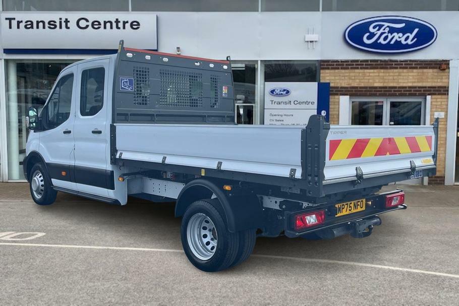 Ford Transit Custom 350 Leader L3 Lwb Double Cab Tipper Rwd 2.0 Ecoblu White #2
