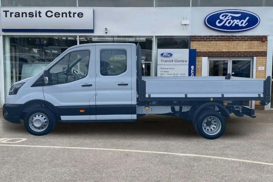 Ford Transit Custom 350 Leader L3 Lwb Double Cab Tipper Rwd 2.0 Ecoblu White #5