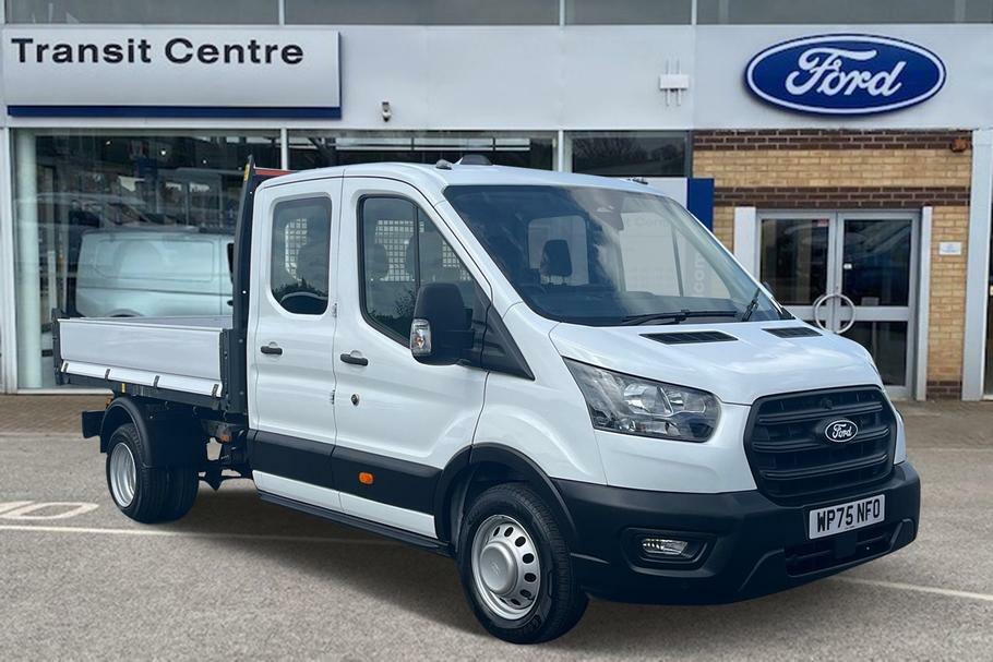 Ford Transit Custom 350 Leader L3 Lwb Double Cab Tipper Rwd 2.0 Ecoblu White