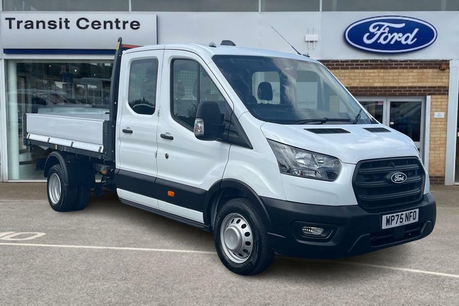 Ford Transit Custom 350 Leader L3 Lwb Double Cab Tipper Rwd 2.0 Ecoblu White