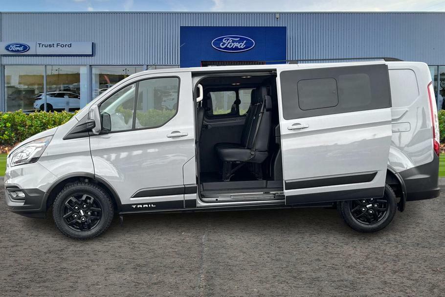 Ford Transit Custom 320 Trail L2 Lwb Double Cab In Van Fwd 2.0 Ecoblue FV73AXK Grey #5