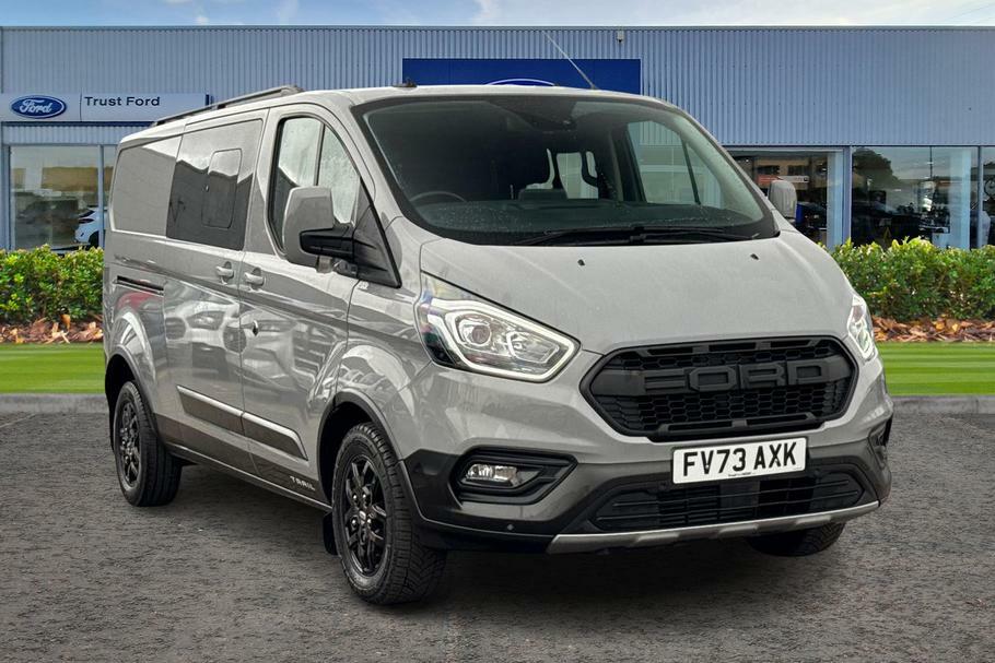 Ford Transit Custom 320 Trail L2 Lwb Double Cab In Van Fwd 2.0 Ecoblue Grey
