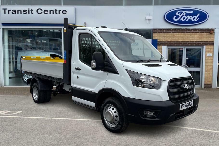 Ford Transit Custom 350 Trend L2 Mwb Single Cab Tipper Fwd 2.0 Ecoblue White