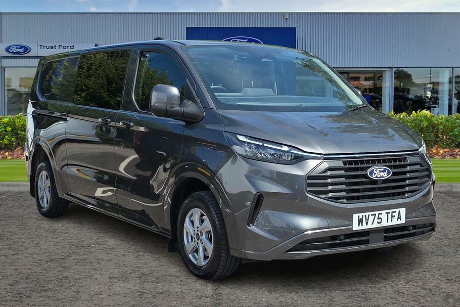 Ford Transit Custom 320 Limited L2 Lwb Double Cab In Van 2.0 Ecob Grey