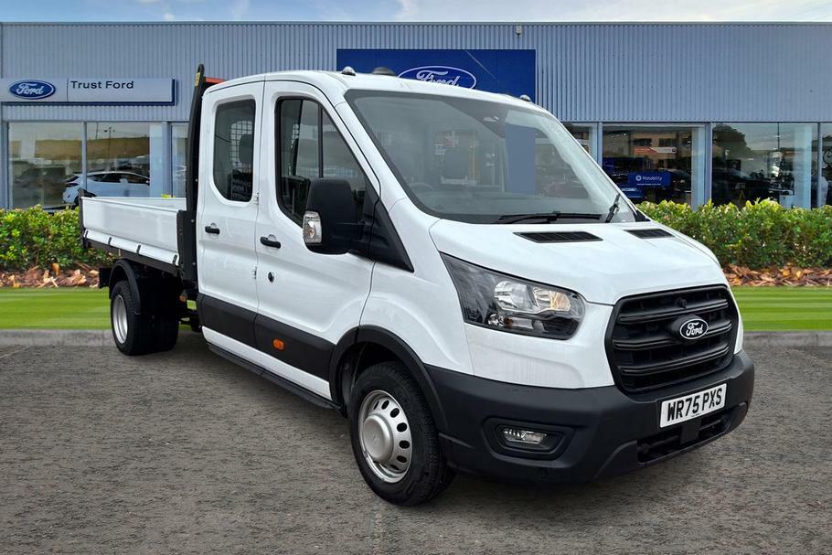 Ford Transit Custom 350 Leader L3 Lwb Double Cab Tipper Rwd 2.0 Ecoblu White