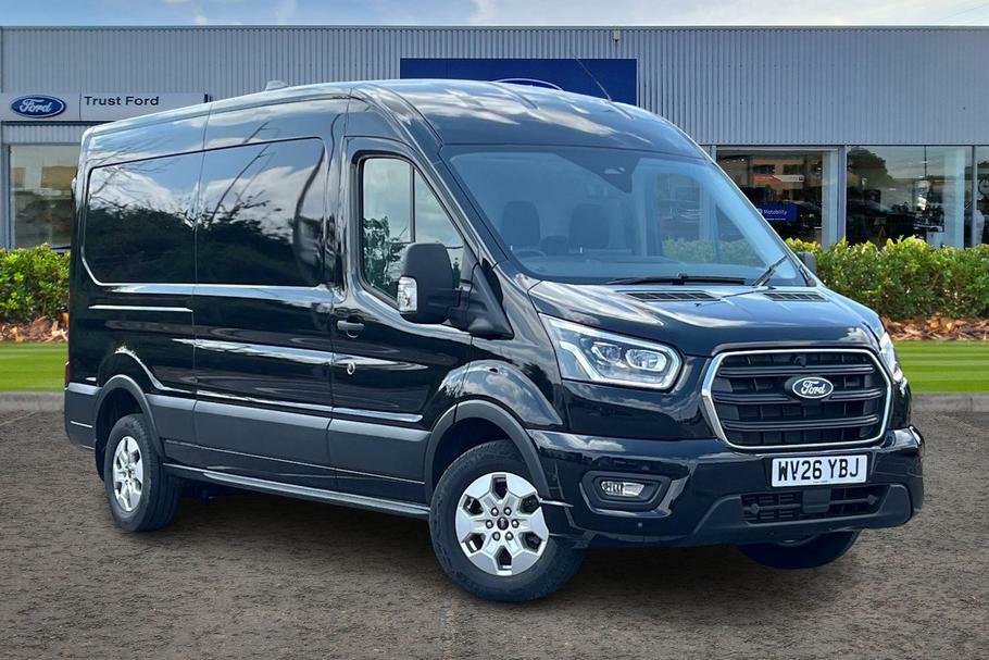 Ford Transit Custom 350 Limited L3 Lwb H2 Medium Roof Fwd 2.0 Ecoblue Black