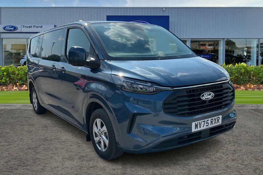 Ford Transit Custom 320 Limited L2 Lwb Double Cab In Van Fwd 2.0 Blue