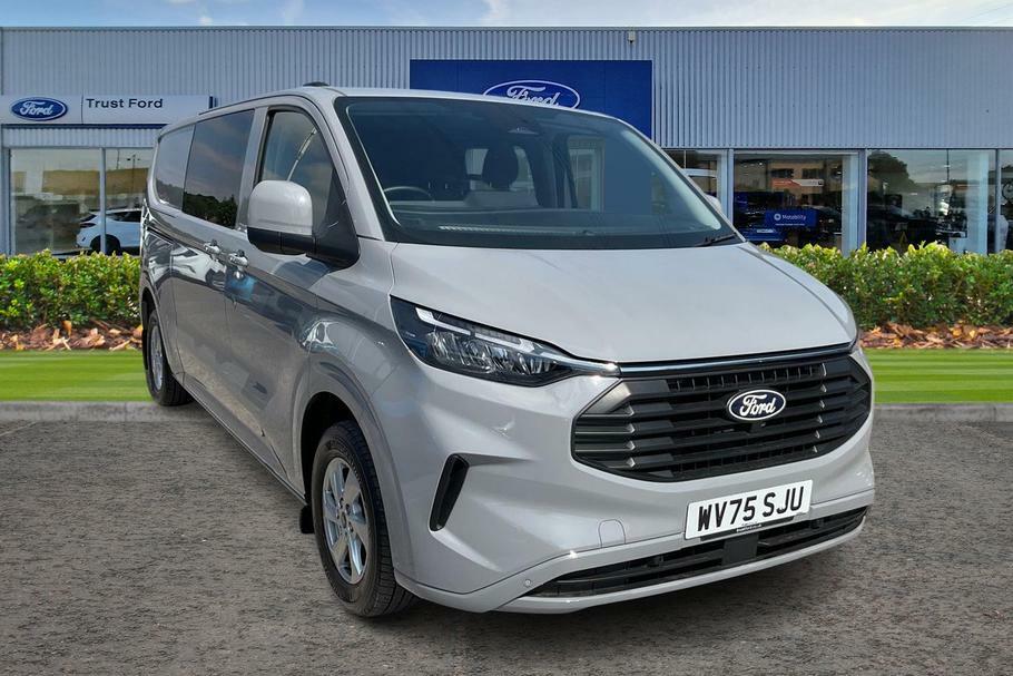 Ford Transit Custom 320 Limited L2 Lwb Double Cab In Van Fwd 2.0 Grey