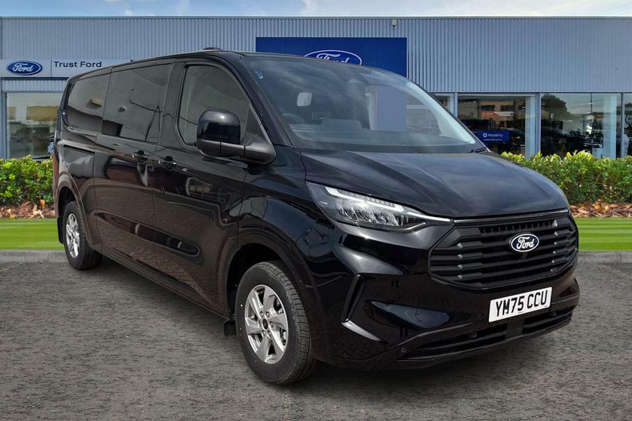 Ford Transit Custom 320 Limited L2 Lwb 2.0 Ecoblue 136Ps Low Roof Doub Black