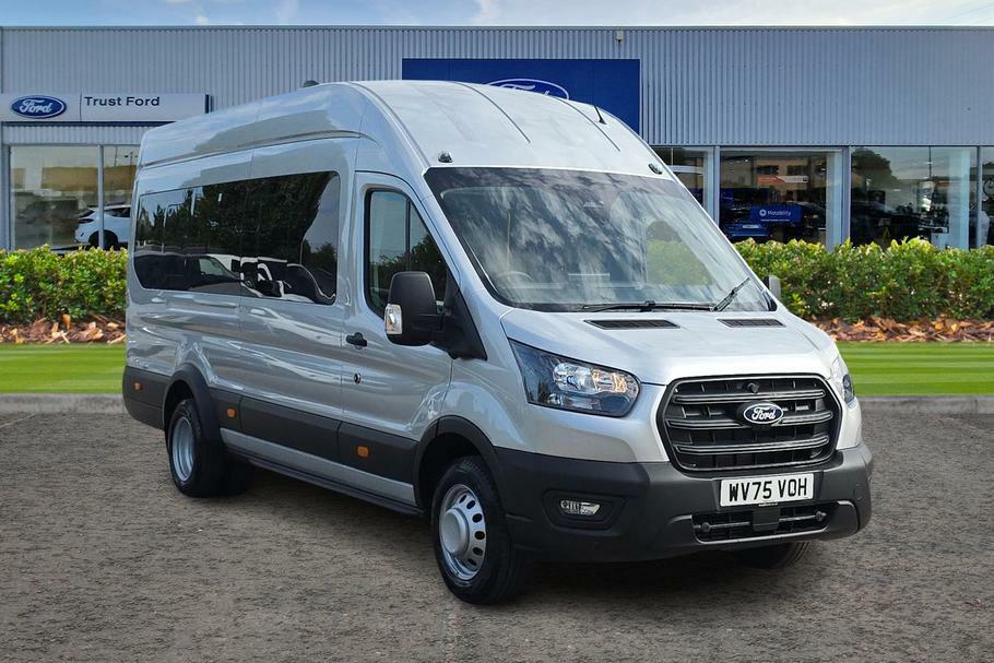 Ford Transit Custom 460 Trend L4 H3 Elwb High Roof 17 Seat Minibus Rwd Silver