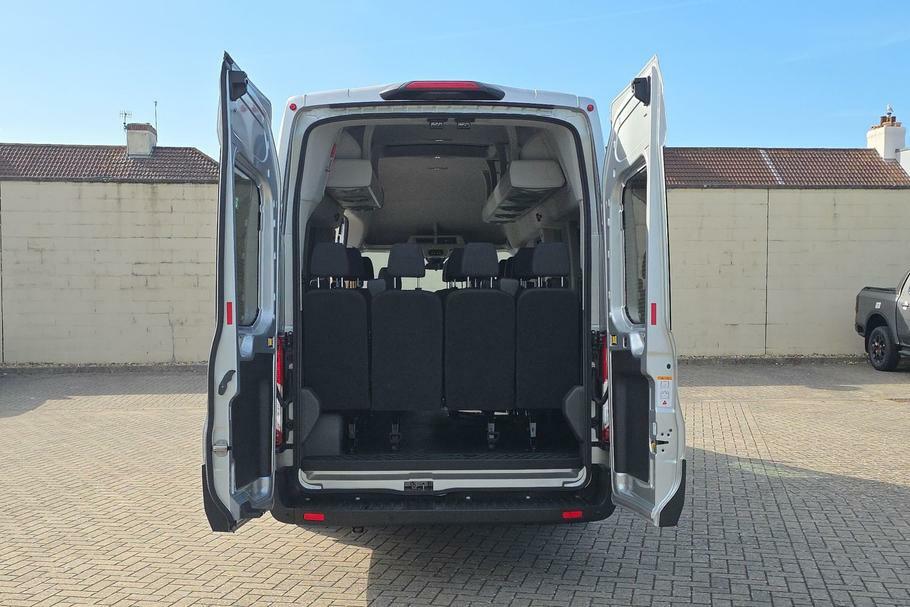 Ford Transit Custom 460 Trend L4 H3 Elwb High Roof 17 Seat Minibus Rwd Silver #6
