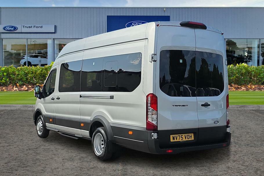 Ford Transit Custom 460 Trend L4 H3 Elwb High Roof 17 Seat Minibus Rwd Silver #2