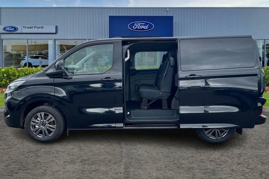 Ford Transit Custom 320 Limited L1 Swb Double Cab In Van Fwd 2.0 Ecobl Black #5