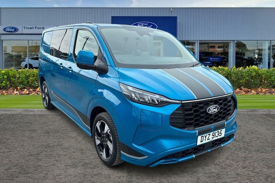 Ford Transit Custom 320 Sport L1 Swb Double Cab In Van Fwd 2.5 Ph Blue