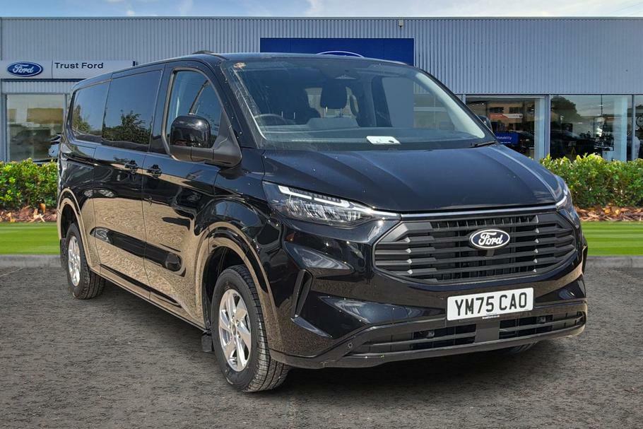 Ford Transit Custom 320 Limited L2 Lwb Double Cab In Van Fwd 2.0 Ecobl Black