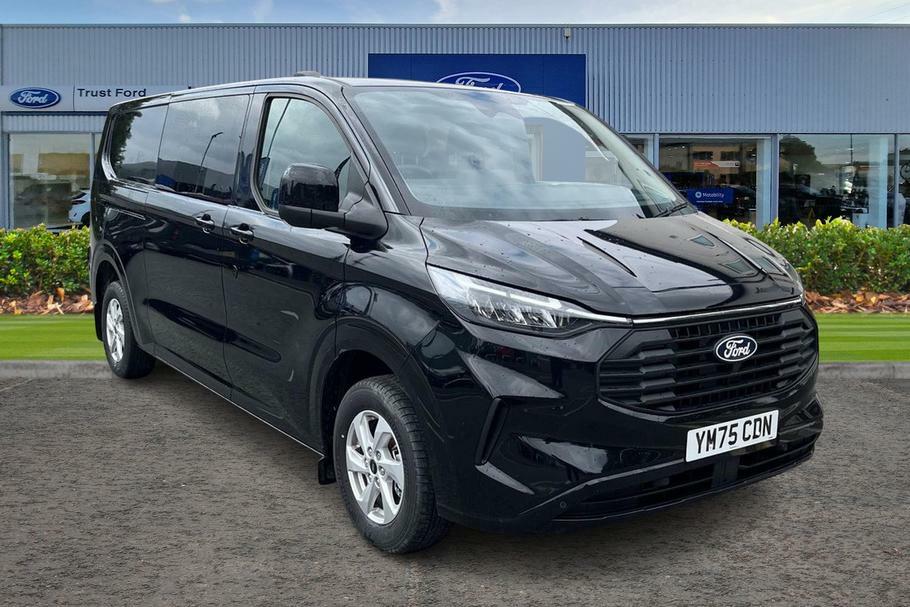 Ford Transit Custom 320 Limited L2 Lwb Double Cab In Van Fwd 2.0 Ecobl Black