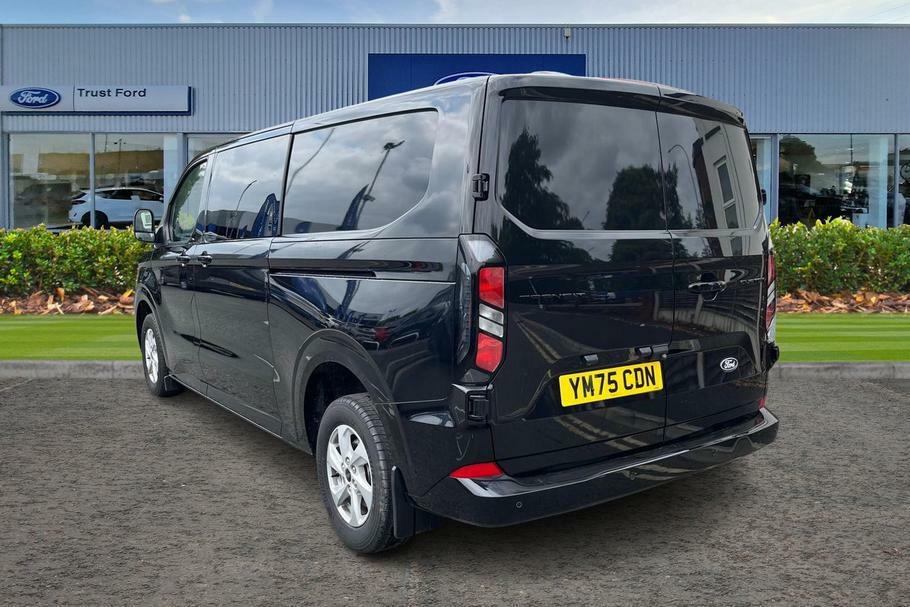 Ford Transit Custom 320 Limited L2 Lwb Double Cab In Van Fwd 2.0 Ecobl YM75CDN Black #2