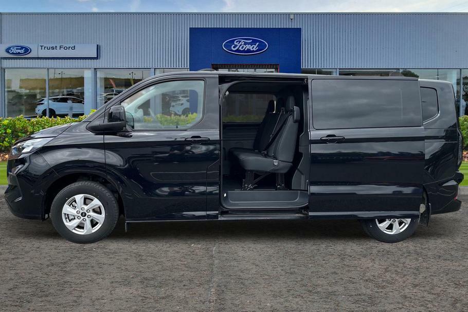 Ford Transit Custom 320 Limited L2 Lwb Double Cab In Van Fwd 2.0 Ecobl YM75CDN Black #5