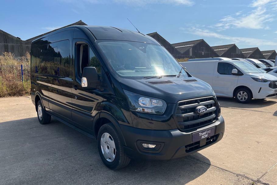 Ford Transit Custom 410 Trend L3 H2 Lwb Medium Roof 15 Seat Minibus Rw Black