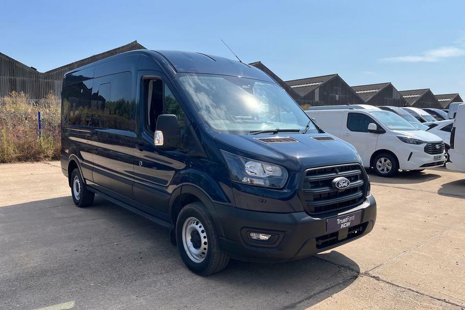 Ford Transit Custom 410 Leader L3 H2 Lwb Medium Roof 15 Seat Minibus R Blue
