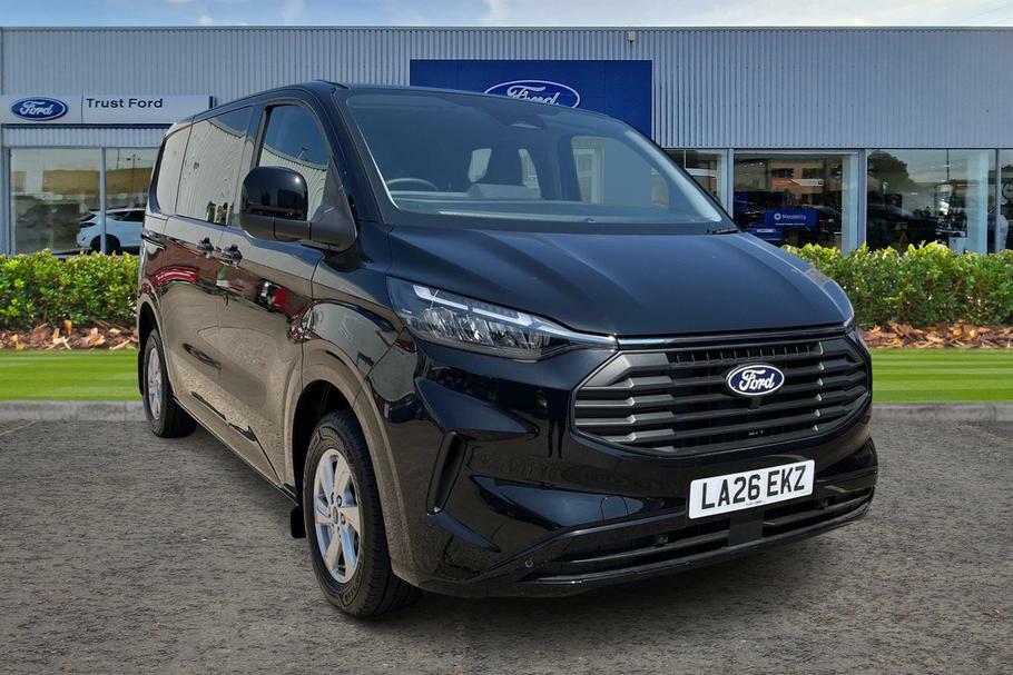 Ford Transit Custom 320 Limited L1 Swb Double Cab In Van Fwd 2.0 Ecobl Black