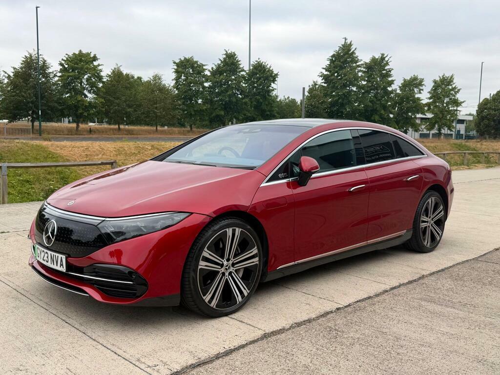 Mercedes-Benz EQS 450 108.4Kwh Exclusive Luxury Saloon Red #2