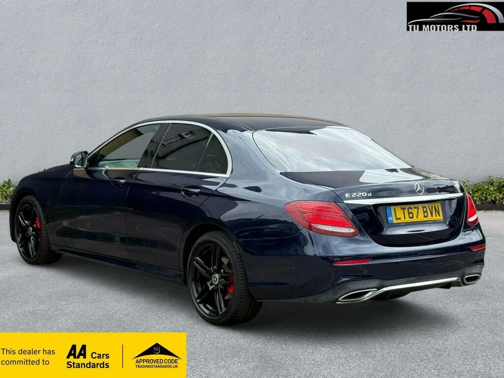 Mercedes-Benz E Class Saloon 2.0 E220d Amg Line G-tronic Euro 6 Ss 4 LT67BVN Blue #4