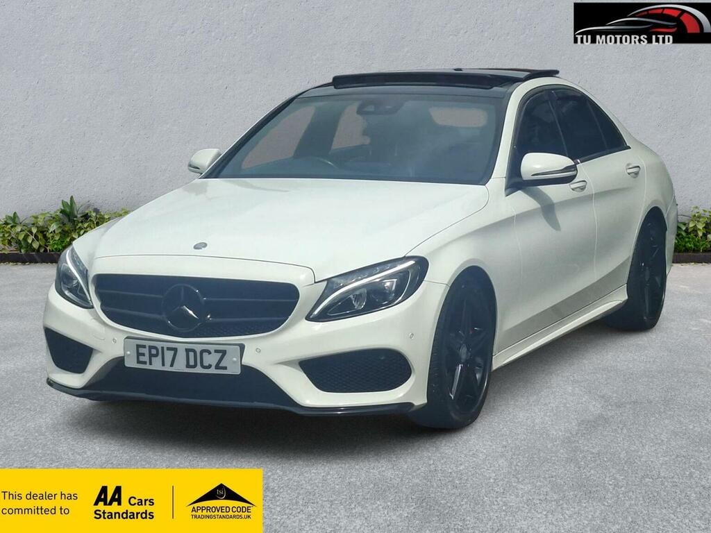 Mercedes-Benz C Class Saloon 2.1 C220d Amg Line Premium Plus G-tronic EP17DCZ White #4