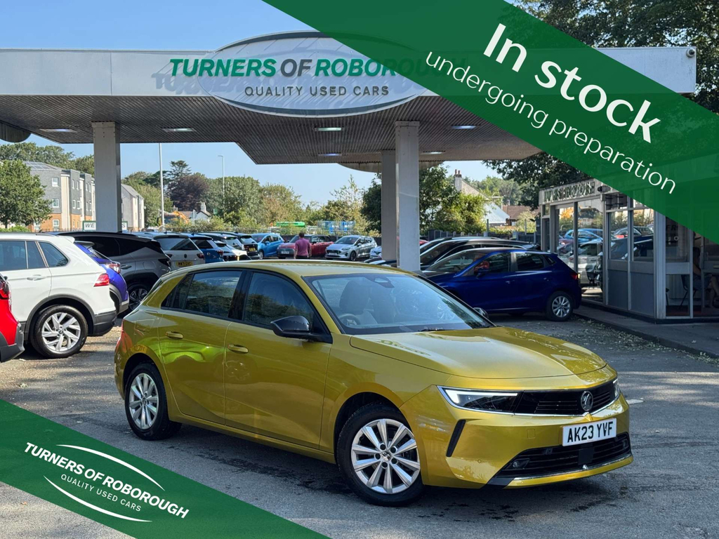 Vauxhall Astra 1.2L Turbo Design Yellow