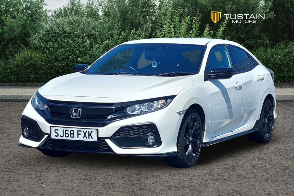 Honda Civic Honda Civic 1.0 Vtec Turbo Sport Line Hatchback... SJ68FXK White #6