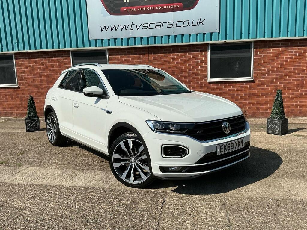 Volkswagen T-Roc 2.0 Tsi R-line Dsg 4Motion Euro 6 Ss White #2