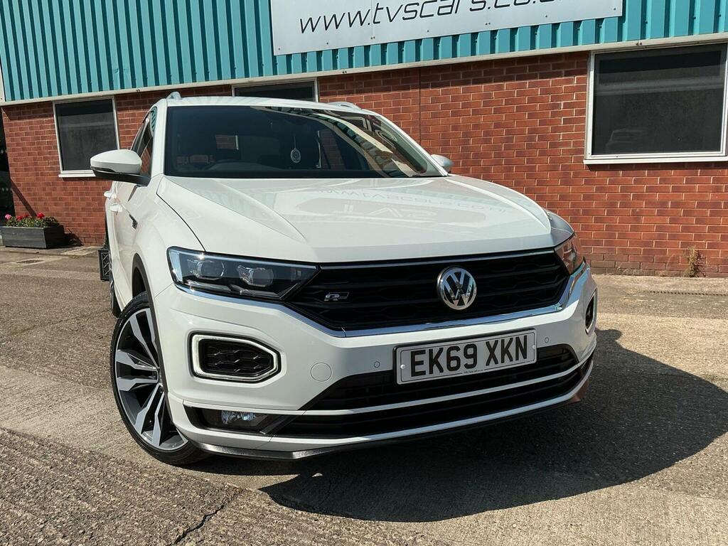Volkswagen T-Roc 2.0 Tsi R-line Dsg 4Motion Euro 6 Ss White #3