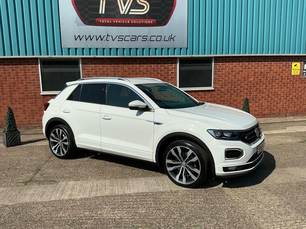 Volkswagen T-Roc 2.0 Tsi R-line Dsg 4Motion Euro 6 Ss White #4