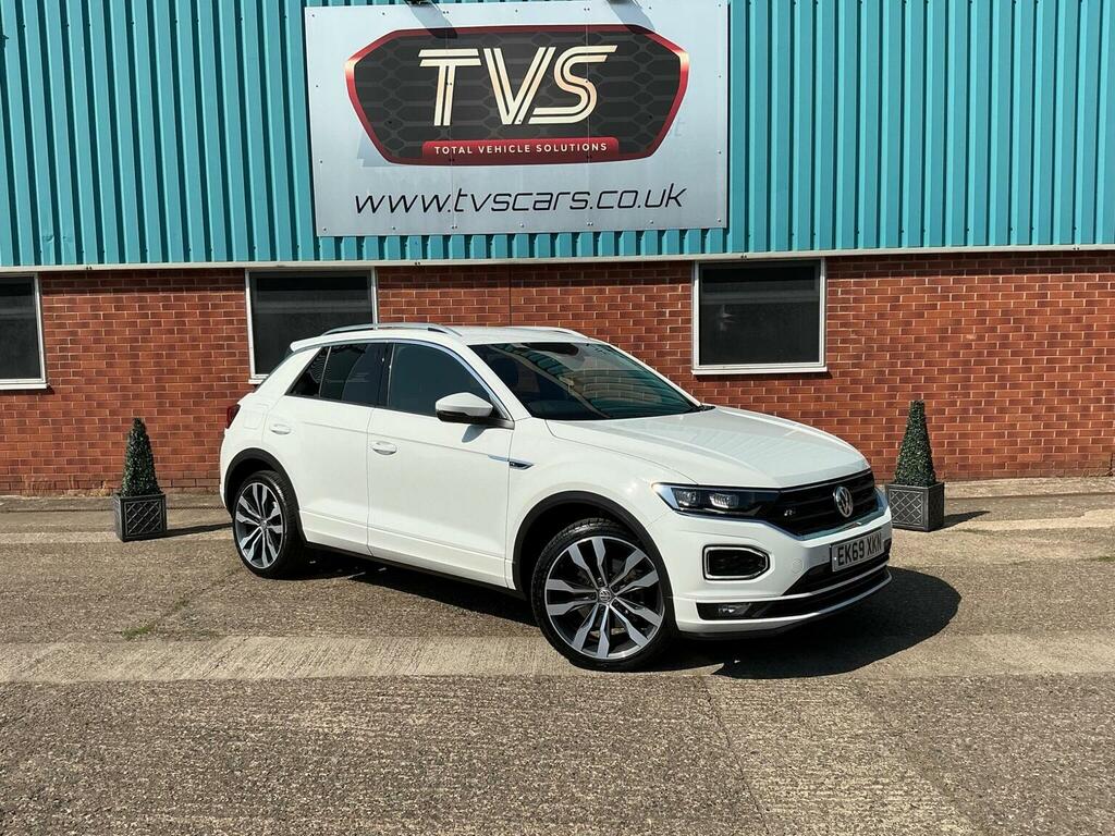 Volkswagen T-Roc 2.0 Tsi R-line Dsg 4Motion Euro 6 Ss White