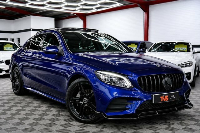 Mercedes-Benz C Class 2.0 C220d Amg Line Premium Plus Saloon Diese Blue