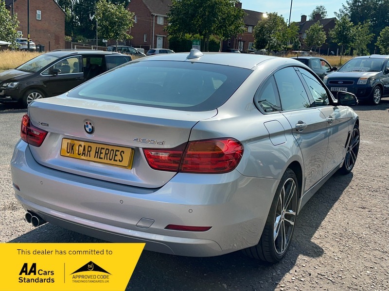 BMW 4 Series Gran Coupe 35 Tax 420D K31KRD Silver #2