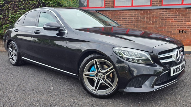 Mercedes-Benz C Class 2.0 C220d Sport Saloon KW19XNO Black
