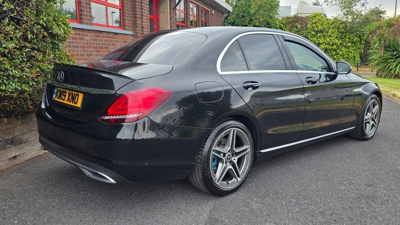 Mercedes-Benz C Class 2.0 C220d Sport Saloon KW19XNO Black #3