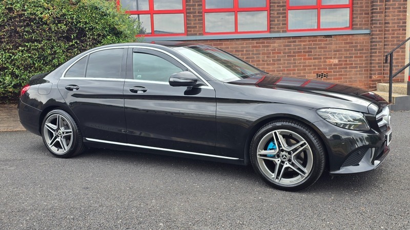 Mercedes-Benz C Class 2.0 C220d Sport Saloon KW19XNO Black #6