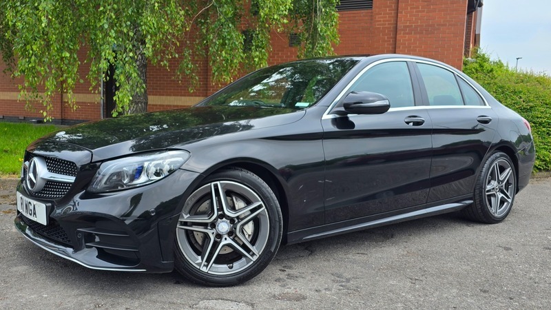 Mercedes-Benz C Class 2.0 C220d Amg Line YM19RWK Black #3