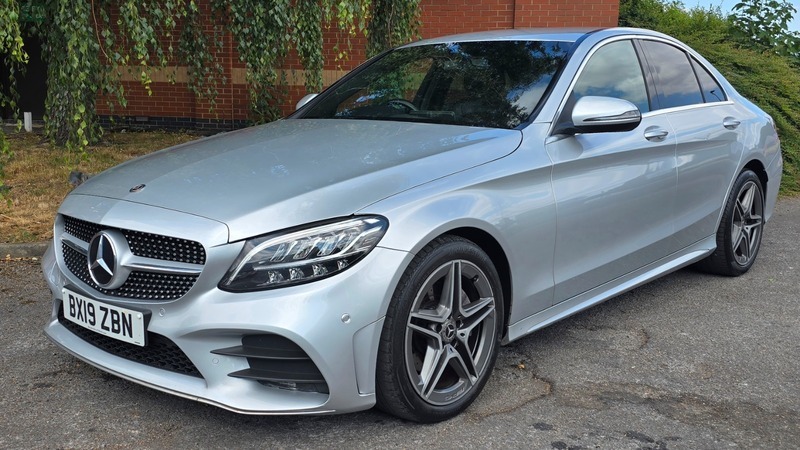 Mercedes-Benz C Class 2.0 C220d Amg Line BX19ZBN Silver #4