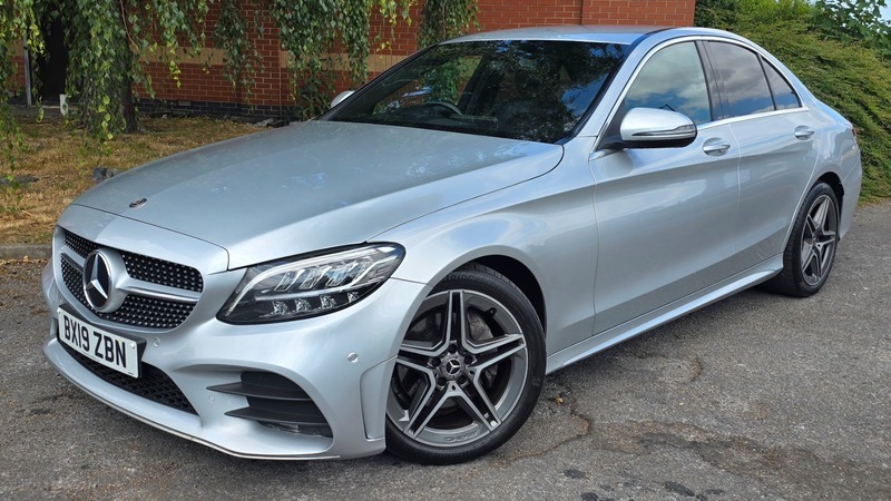 Mercedes-Benz C Class 2.0 C220d Amg Line BX19ZBN Silver #2