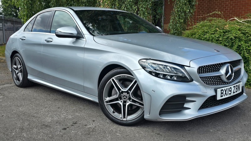 Mercedes-Benz C Class 2.0 C220d Amg Line BX19ZBN Silver