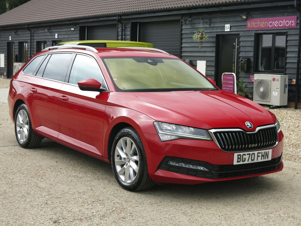 Skoda Superb Estate 150Hp Dsg Se Technology 2020 BG70FHN Red #2