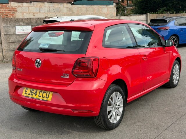 Volkswagen Polo 1.4 Tdi Bluemotion Tech Se Hatchback Ma Red #6