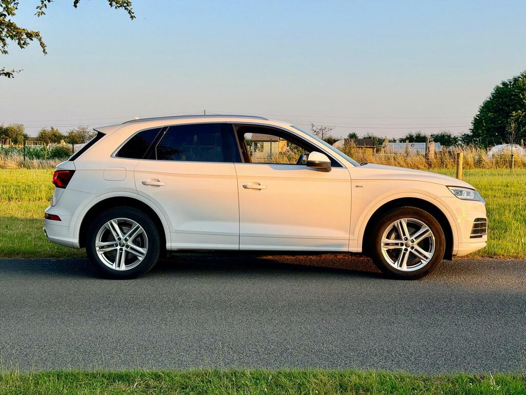 Audi Q5 2.0 Tdi S Line S Tronic Quattro Euro 6 Ss White #3