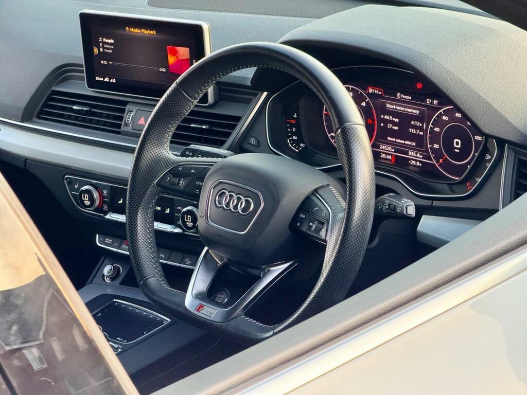 Audi Q5 2.0 Tdi S Line S Tronic Quattro Euro 6 Ss White #4