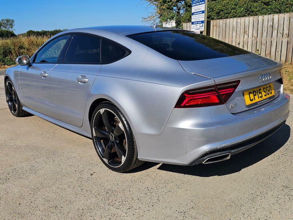 Audi A7 3.0 Tdi V6 Black Edition Sportback S Tronic Quattr Silver #4
